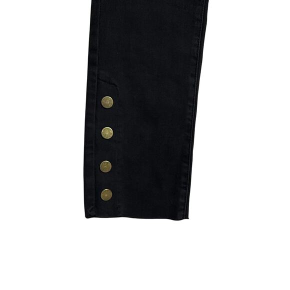 Joleen High Rise  lack Jeans Made in Italy Size L Stretchy Button /Zip Closure - Picture 3 of 9